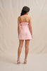Wisteria Halter Mini Dress - Red Pink