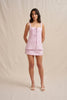 Paradise Lace Up Camisole - Ivory Lilac
