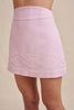 Paradise Contrast Mini Skirt - Ivory Lilac