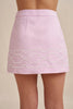 Paradise Contrast Mini Skirt - Ivory Lilac