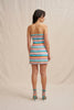 Skye Stripe Strapless Mini Dress - Pink Blue Orange Multi