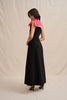 Black Tie Bow Gown - Pink Black