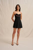 Serena Pipe Mini Dress - Black