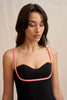 Serena Pipe Mini Dress - Black