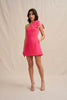 Diana Bow Mini Dress - Pink