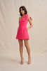 Diana Bow Mini Dress - Pink