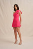 Diana Bow Mini Dress - Pink