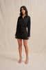 Margot Mini Shirt Dress - Black