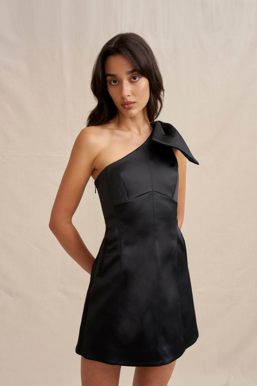 The Bow Mini Dress - Black – BY JOHNNY.