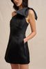 The Bow Mini Dress - Black
