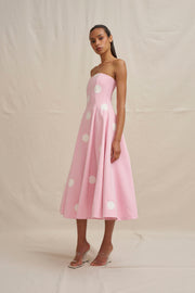 Vivienne Polka Dress - Pink