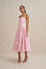 Vivienne Polka Dress - Pink