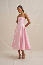 Vivienne Polka Dress - Pink