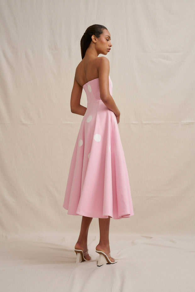 Vivienne Polka Dress - Pink