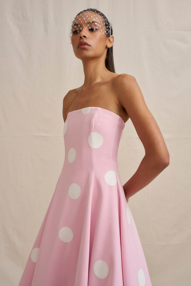 Vivienne Polka Dress - Pink