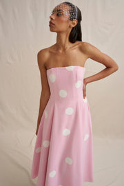 Vivienne Polka Dress - Pink