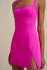 Lizzy Panel Mini Dress - Fuchsia Pink