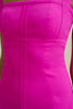 Lizzy Panel Mini Dress - Fuchsia Pink