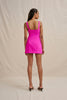 Lizzy Panel Mini Dress - Fuchsia Pink