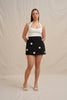 Priscilla Mini Skirt - Pearl Black
