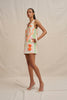 Bloomtide Mini Dress - Multi Green Peach