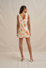 Bloomtide Mini Dress - Multi Green Peach
