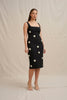Priscilla Midi Dress - Black