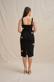 Priscilla Midi Dress - Black