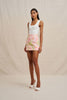 Aster Pipe Mini Skirt - Sorbet Floral