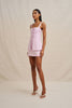 Paradise Lace Up Camisole - Ivory Lilac