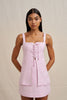Paradise Lace Up Camisole - Ivory Lilac