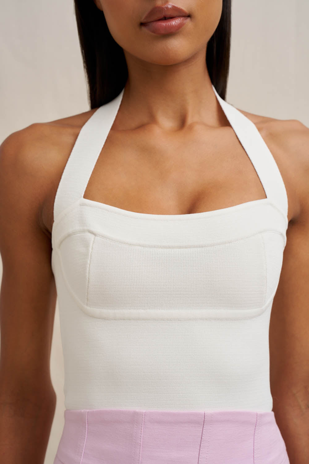 トップス andmary Sonique knit tops ivory ANDMARY】Sonique knit tops