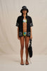 Paradise Palm Sun Shirt - Ivory Black