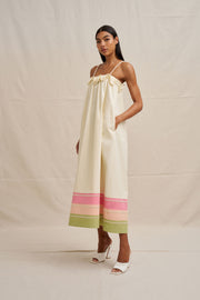 Verona Sun Dress - Ecru Multi