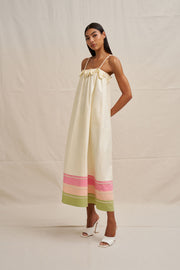 Verona Sun Dress - Ecru Multi