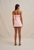 Wisteria Halter Mini Dress - Red Pink