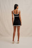 Calypso Splice Mini Dress - Ivory Black