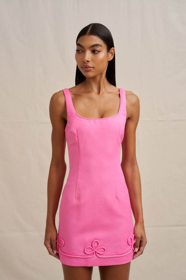 Valencia Mini Dress - Taffy Pink