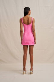Valencia Mini Dress - Taffy Pink