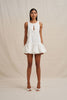 Alison Ruffle Mini Dress - Ivory
