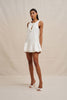 Alison Ruffle Mini Dress - Ivory