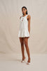Alison Ruffle Mini Dress - Ivory