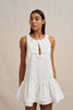 Alison Ruffle Mini Dress - Ivory