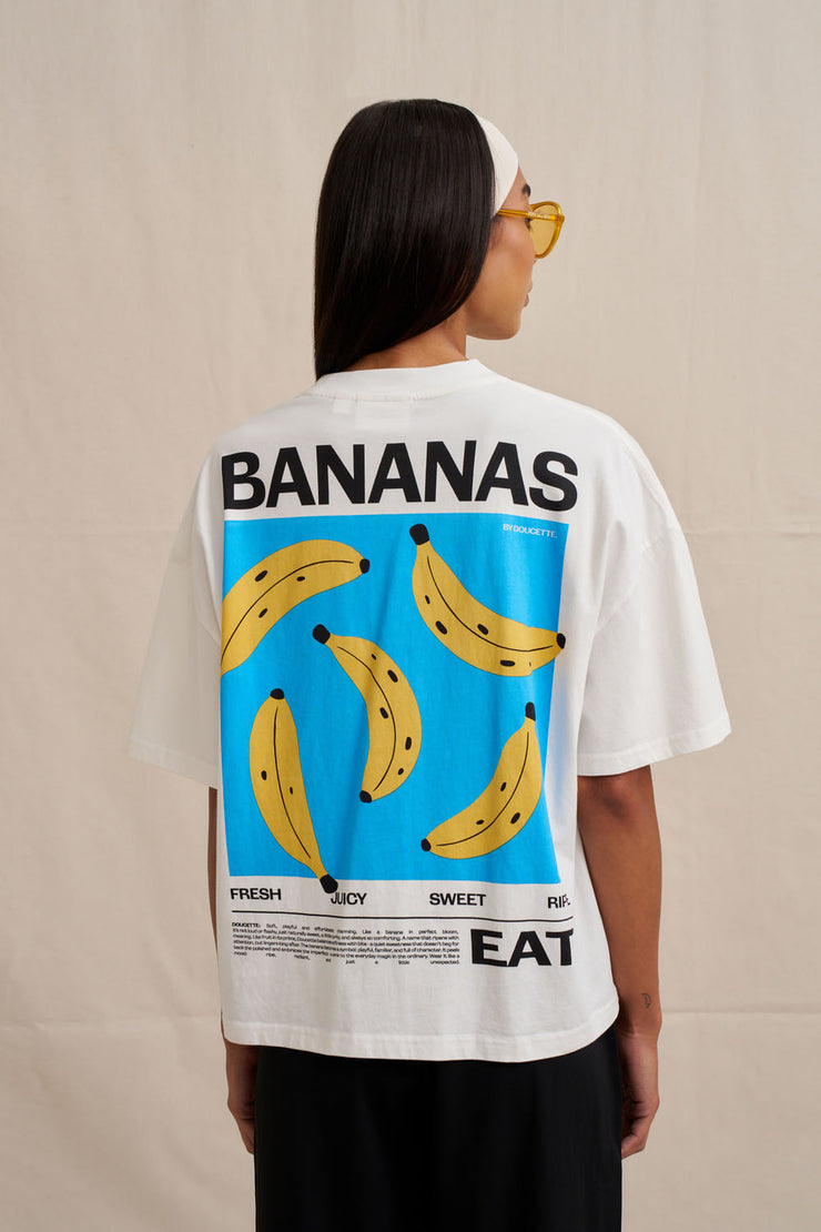 Bananas Compact Tee - Ivory