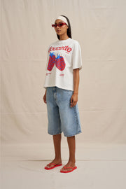 Live Sweet Compact Tee -  Ivory