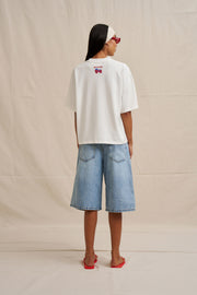 Live Sweet Compact Tee -  Ivory