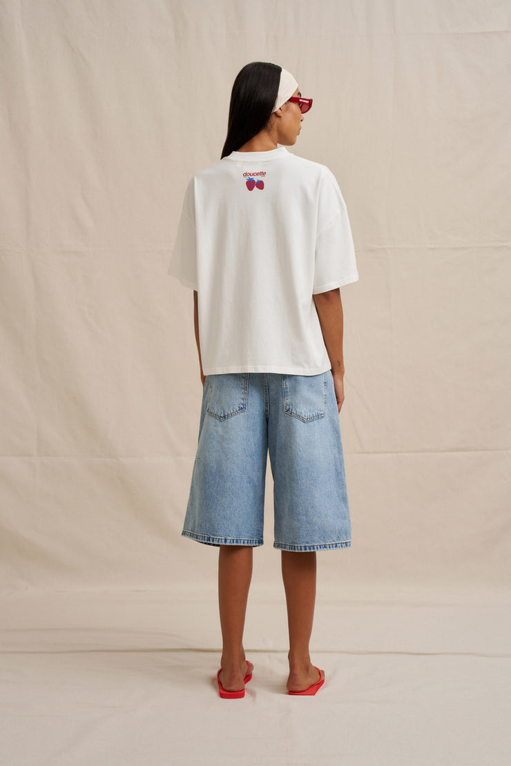 Live Sweet Compact Tee -  Ivory