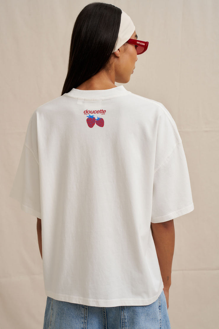 Live Sweet Compact Tee -  Ivory