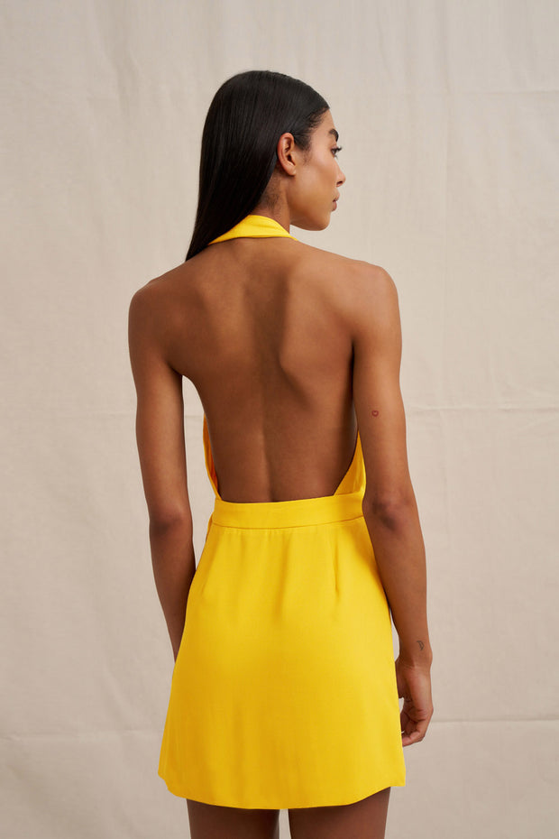 Azaria Wrap Mini Dress