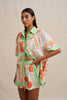 Bloomtide Mini Short - Multi Green Peach